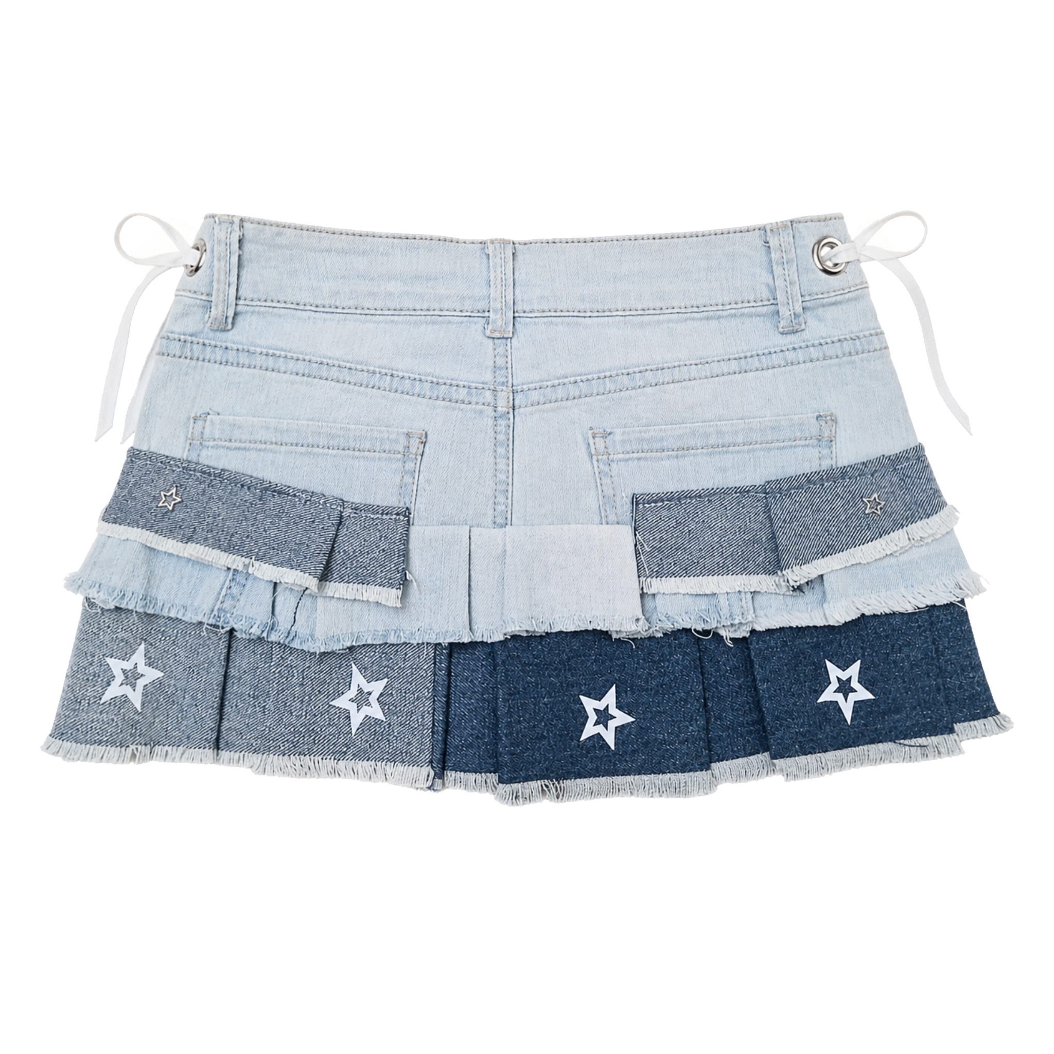falda denim upcycled star echo falda denim upcycled star echo