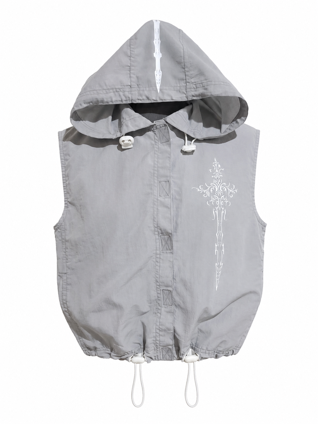 chaleco corto gris upcycled — blade vest chaleco corto gris upcycled — blade vest
